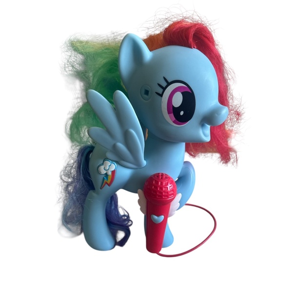 MY LITTLE PONY Karaoke Singing Rainbow Dash Play & Sing Along W/Mic Working - Picture 1 of 5